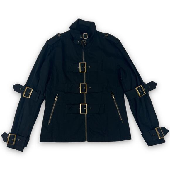 Vintage Japanese Punk‎ Goth Bondage Jacket M - Picture 1 of 4